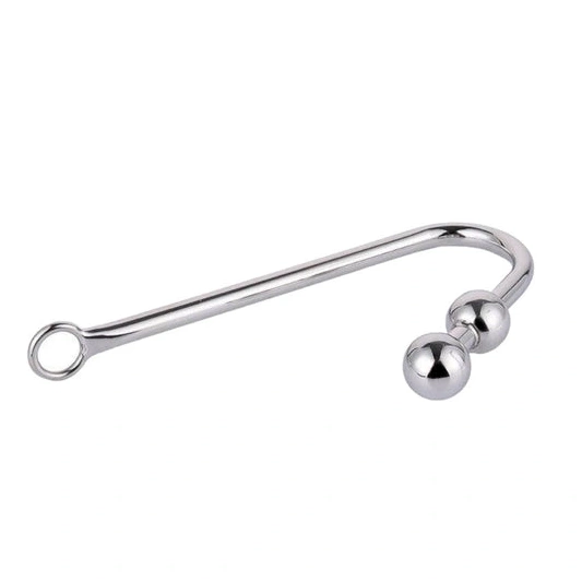 Hook Two Anal Balls Stainless Pleasurable Steel 4417 0822